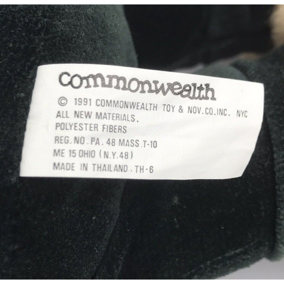 Vintage Commonwealth Teddy Bear Plush Charlie Brown's 14" Stuffed Animal 1991 - Picture 8 of 9